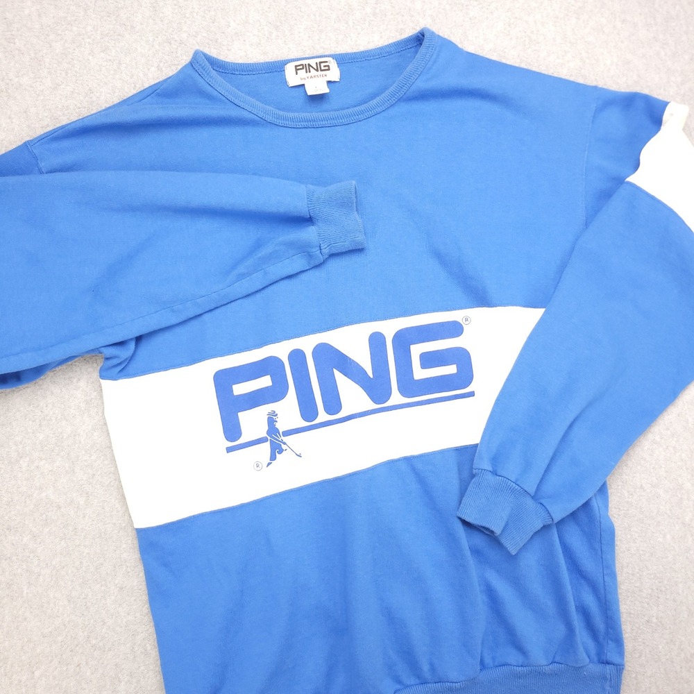 Ping Blue and White Sweatshirt